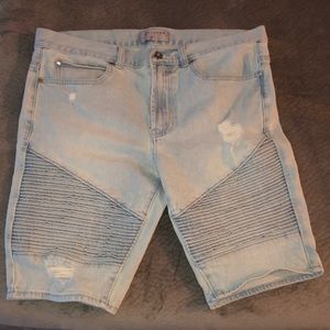 Men’s Biker Jean Shorts